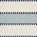 Schumacher 76750 Isolde Stripe Matelassé Sky fabric swatch