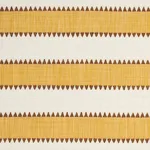 Schumacher 76752 Isolde Stripe Matelassé Yellow fabric swatch
