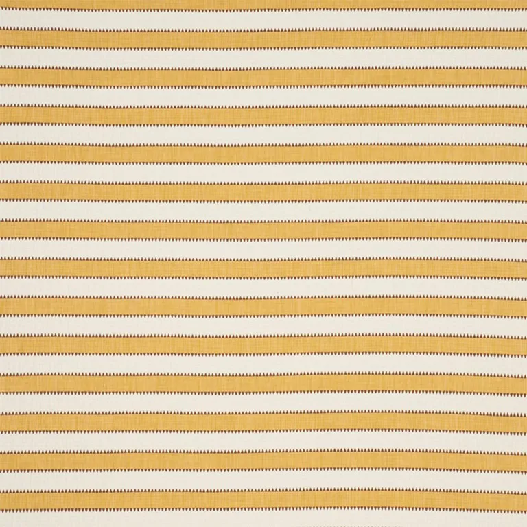Schumacher 76752 Isolde Stripe Matelassé Yellow fabric swatch