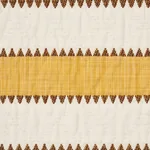 Schumacher 76752 Isolde Stripe Matelassé Yellow fabric swatch