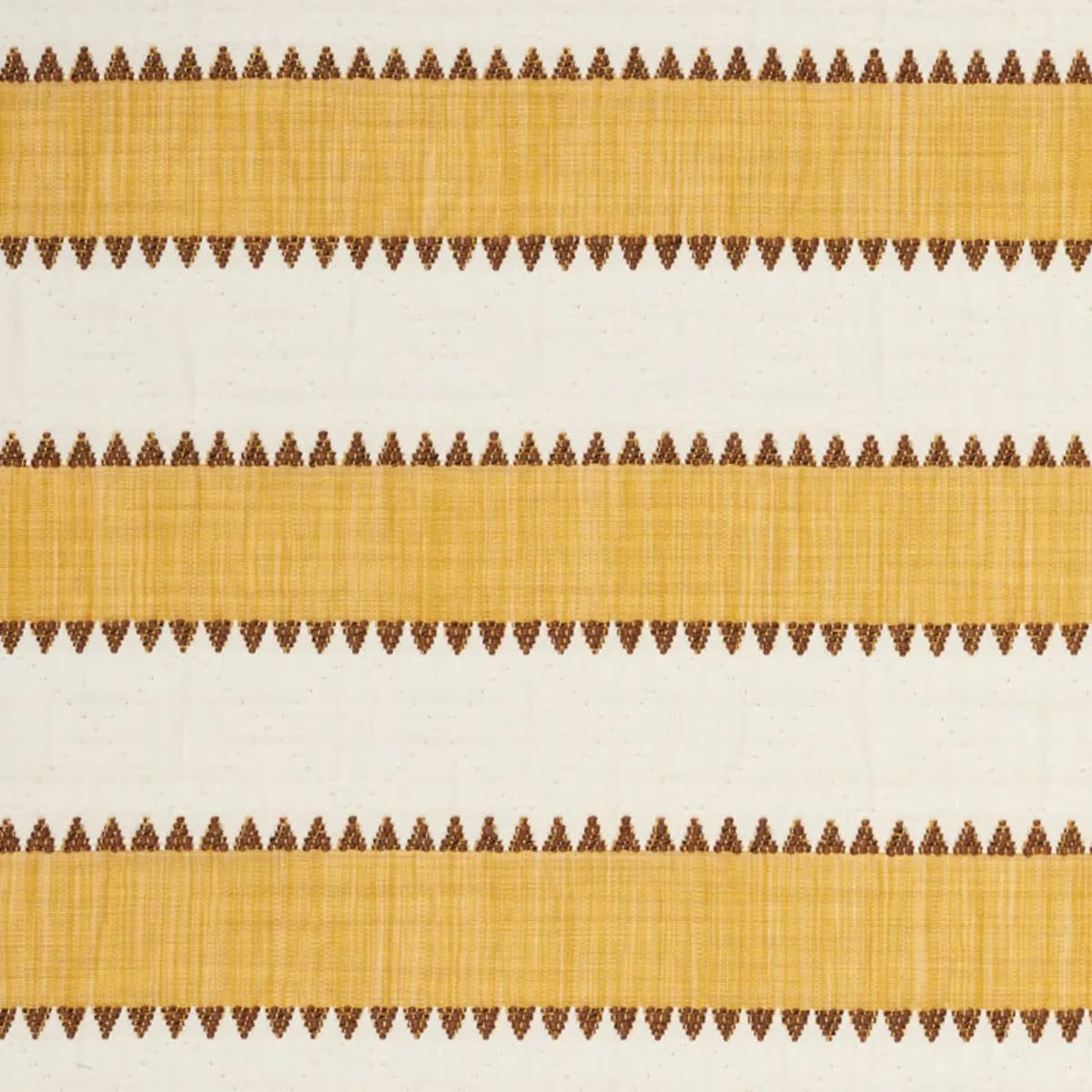 Schumacher 76752 Isolde Stripe Matelassé Yellow fabric swatch