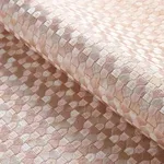 Schumacher 75124 Ivins Embroidery Blush fabric swatch
