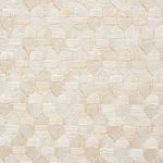 Schumacher 75120 Ivins Embroidery Ivory fabric swatch