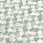 Schumacher 75122 Ivins Embroidery Mineral fabric swatch