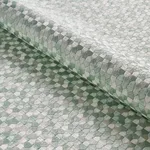 Schumacher 75122 Ivins Embroidery Mineral fabric swatch