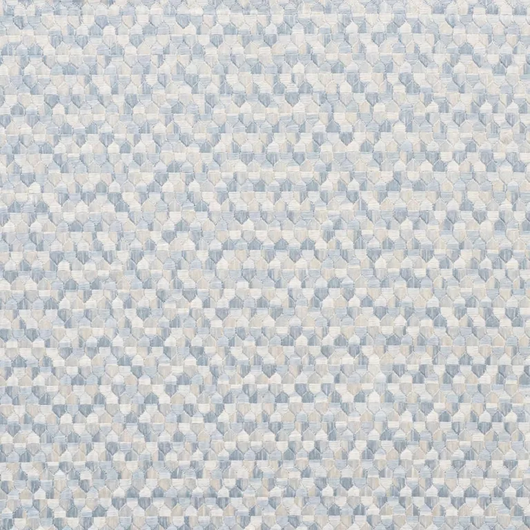 Schumacher 75121 Ivins Embroidery Sky fabric swatch