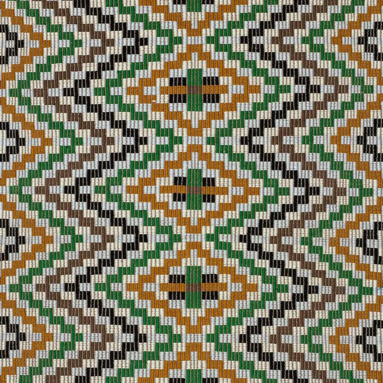 Schumacher 79251 Izapa Hand Woven Brocade Jewel fabric swatch