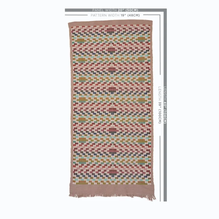 Schumacher 79250 Izapa Hand Woven Brocade Multi fabric swatch