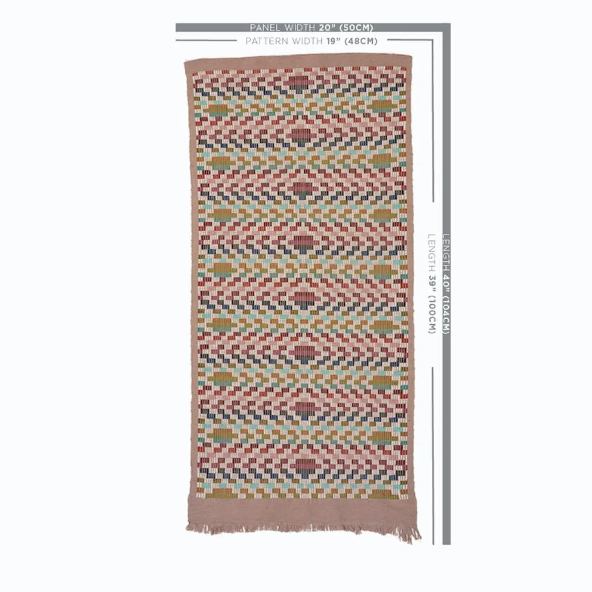 Schumacher 79250 Izapa Hand Woven Brocade Multi fabric swatch