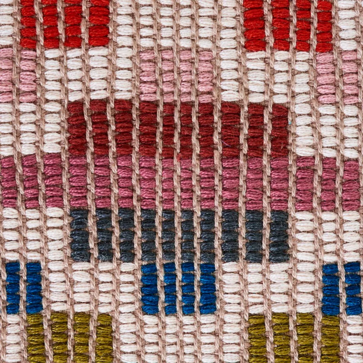 Schumacher 79250 Izapa Hand Woven Brocade Multi fabric swatch