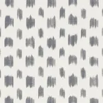 Schumacher 179011 Izmir Ikat Black fabric swatch