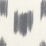 Schumacher 179011 Izmir Ikat Black fabric swatch