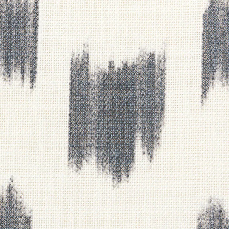 Schumacher 179011 Izmir Ikat Black fabric swatch