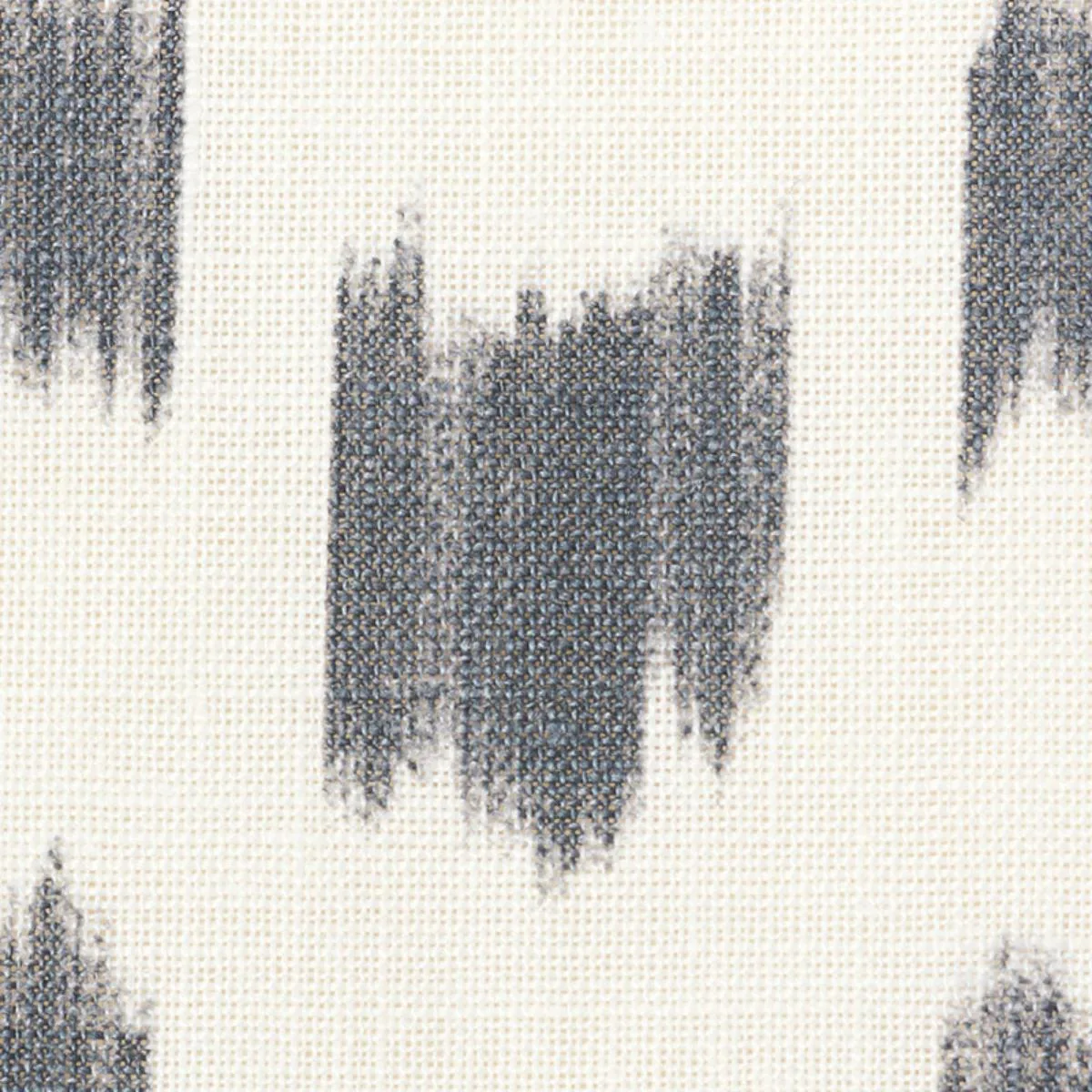 Schumacher 179011 Izmir Ikat Black fabric swatch