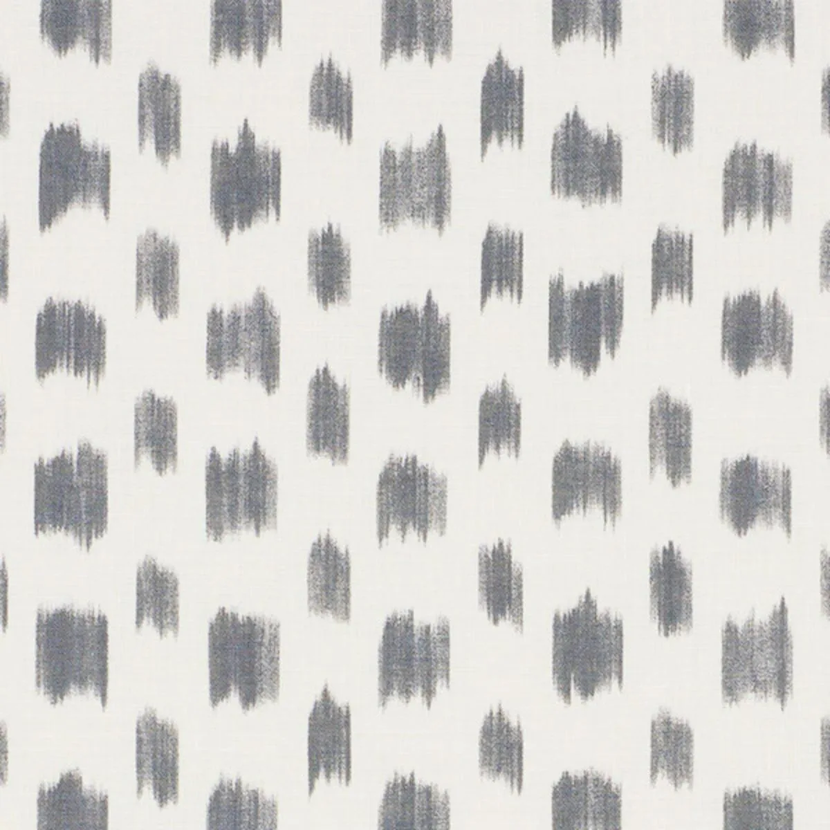 Schumacher 179011 Izmir Ikat Black fabric swatch