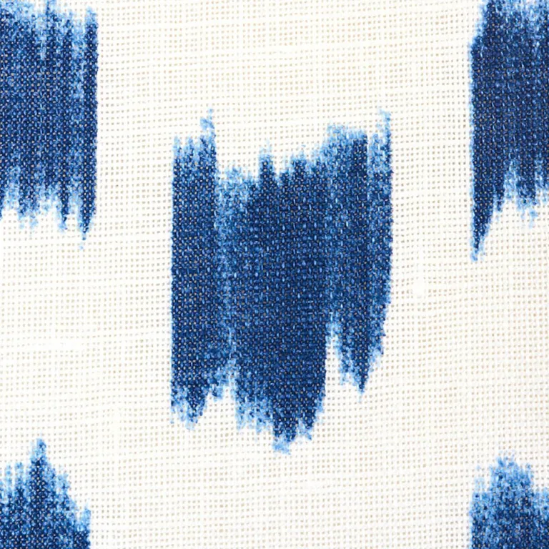 Schumacher 179010 Izmir Ikat Blue fabric swatch