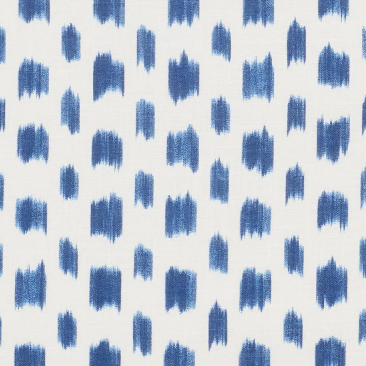 Schumacher 179010 Izmir Ikat Blue fabric swatch