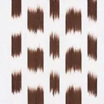 Schumacher 69475 Izmir Ikat Stripe Cocoa fabric swatch
