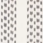 Schumacher 69473 Izmir Ikat Stripe Grey fabric swatch