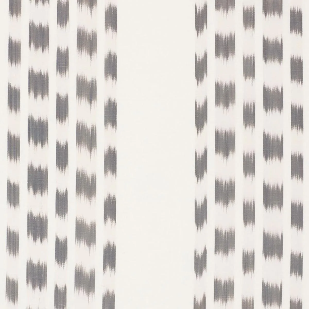 Schumacher 69473 Izmir Ikat Stripe Grey fabric swatch
