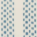 Schumacher 69472 Izmir Ikat Stripe Sky fabric swatch