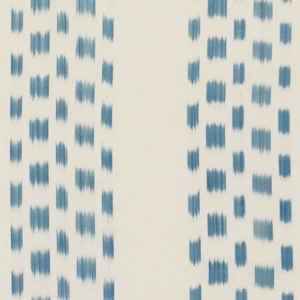 Schumacher 69472 Izmir Ikat Stripe Sky fabric swatch
