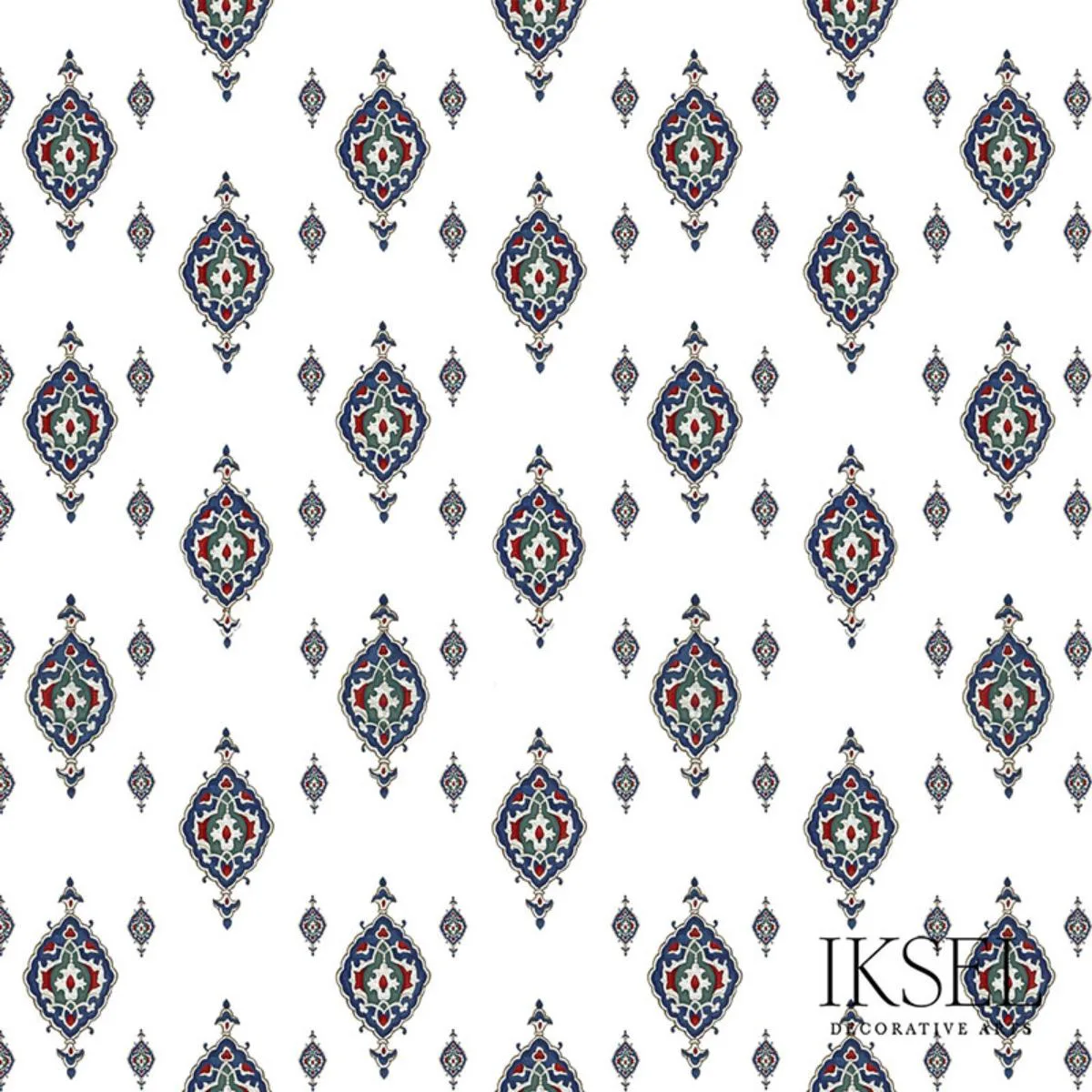 Schumacher RF104CS02 Iznik Sinan Light fabric swatch