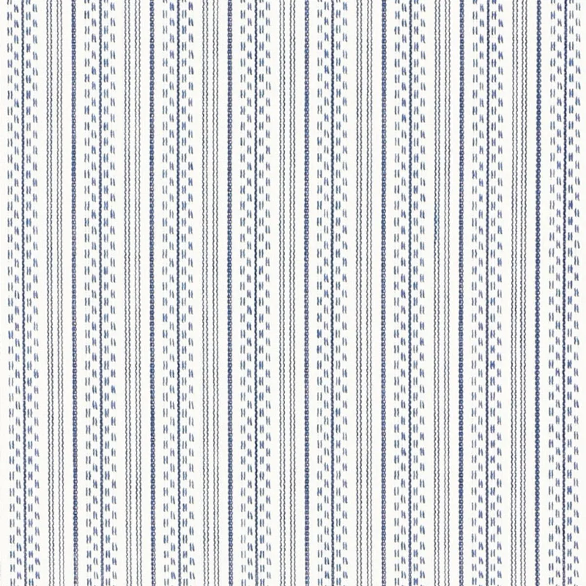 Schumacher 71413 Jack Stripe Navy fabric swatch