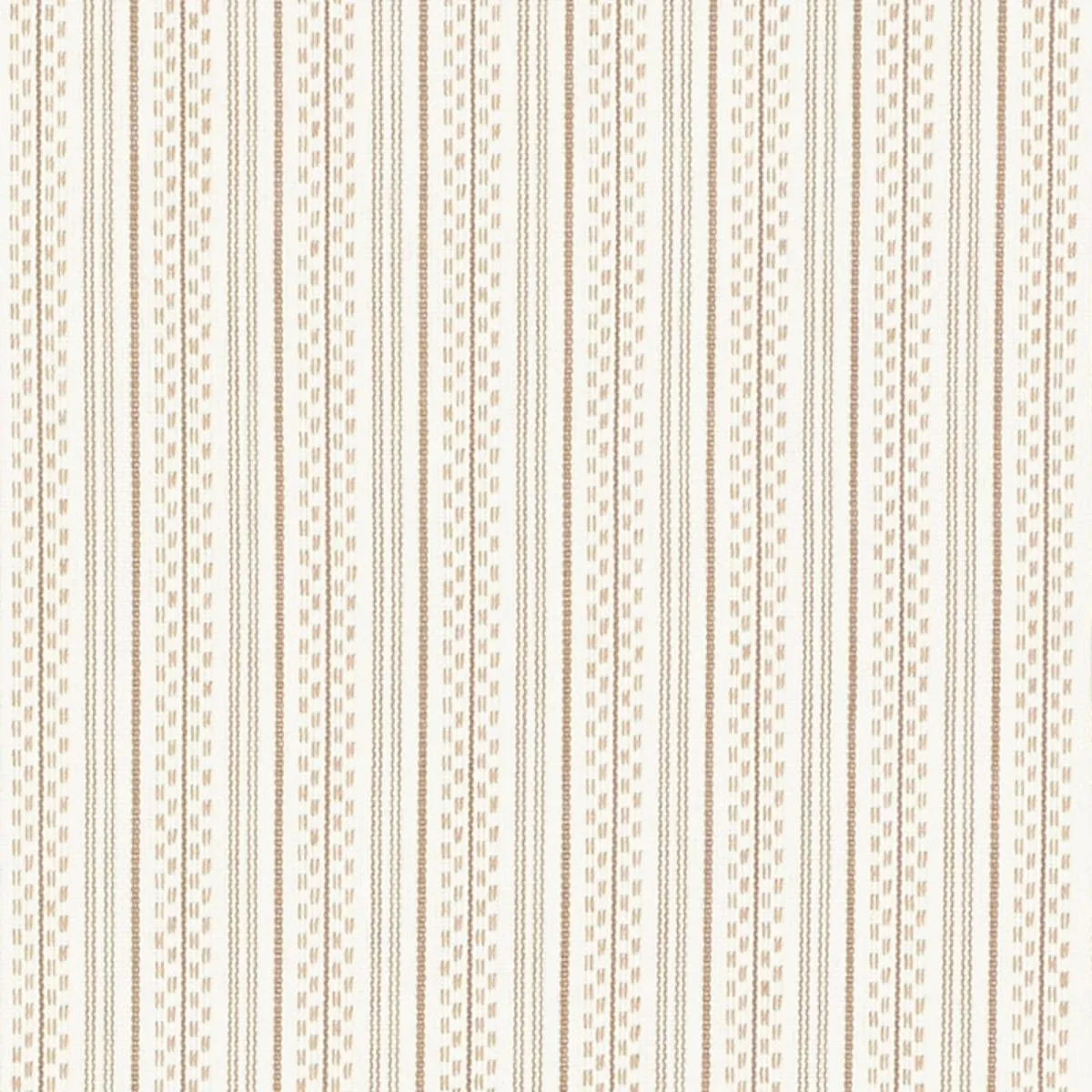 Schumacher 71411 Jack Stripe Sand fabric swatch