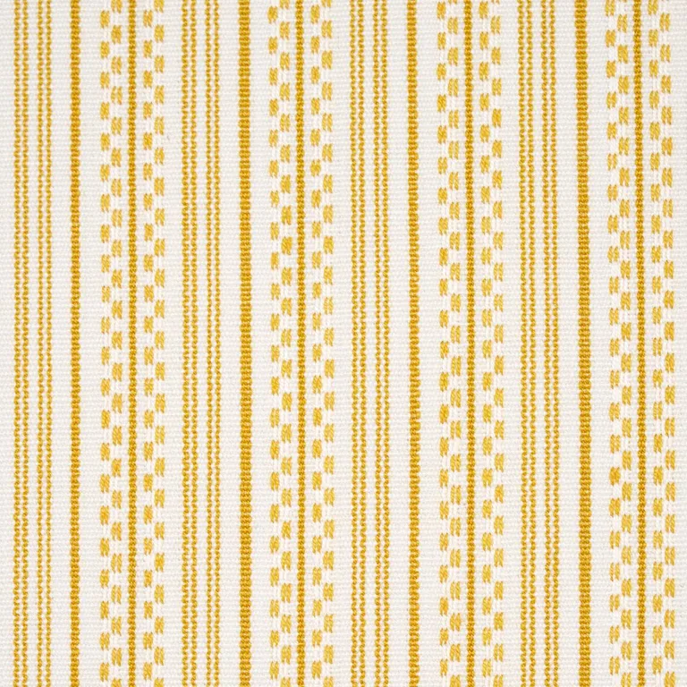 Schumacher 71417 Jack Stripe Yellow fabric swatch