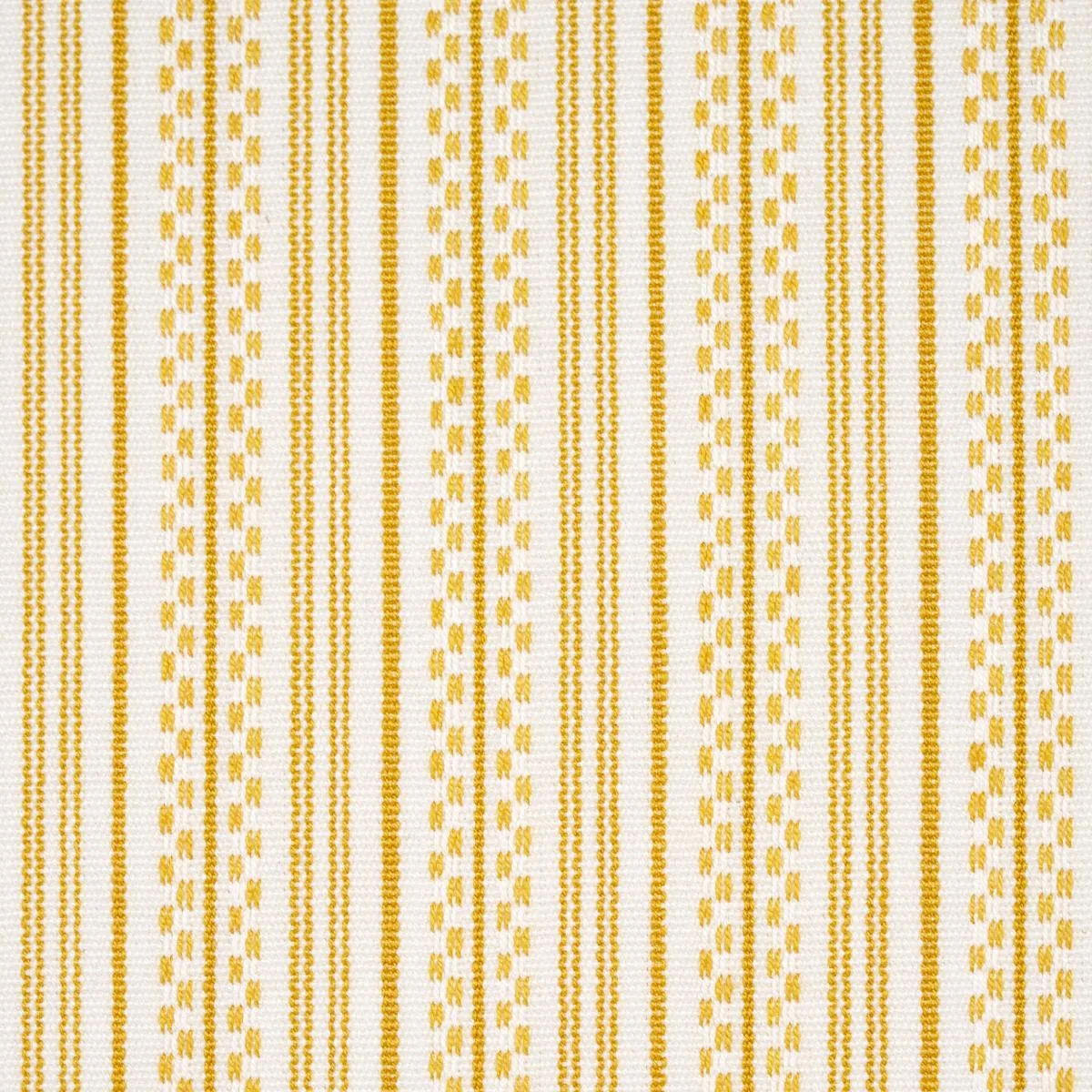 Schumacher 71417 Jack Stripe Yellow fabric swatch