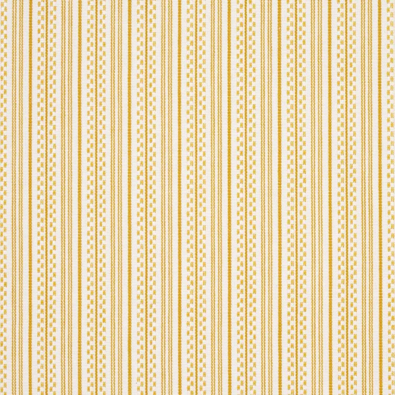 Schumacher 71417 Jack Stripe Yellow fabric swatch