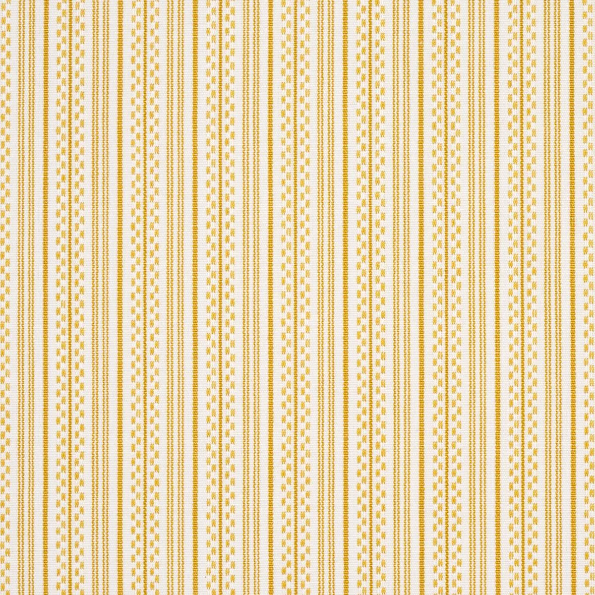 Schumacher 71417 Jack Stripe Yellow fabric swatch