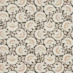 Schumacher 77302 Jackie Appliqué Embroidery Cinder fabric swatch