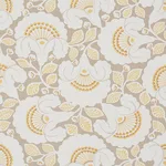 Schumacher 77300 Jackie Appliqué Embroidery Natural fabric swatch