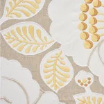 Schumacher 77300 Jackie Appliqué Embroidery Natural fabric swatch