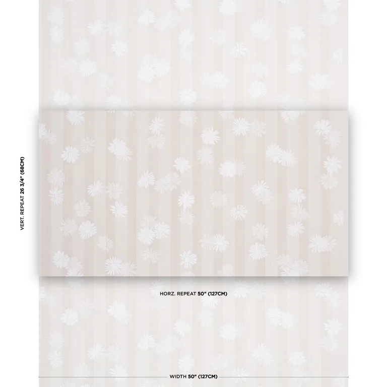 Schumacher TL400041 Jackie's Daisy Stone fabric swatch