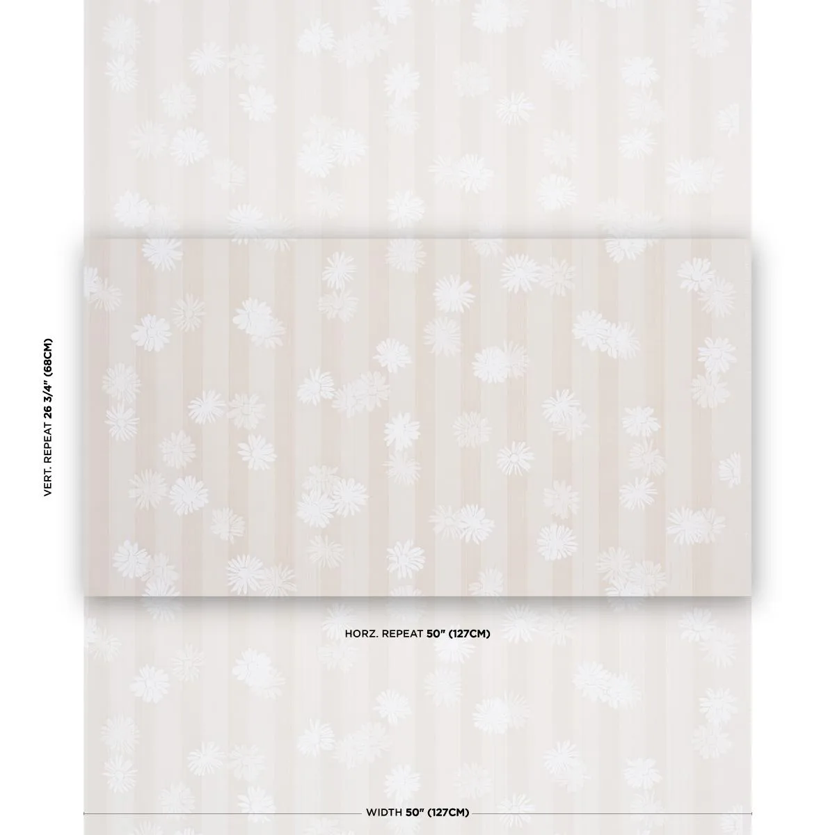 Schumacher TL400041 Jackie's Daisy Stone fabric swatch