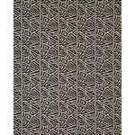 Schumacher 180320 Jagged Maze Black fabric swatch