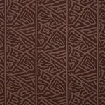 Schumacher 180321 Jagged Maze Brown fabric swatch