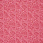 Schumacher 180322 Jagged Maze Pink fabric swatch