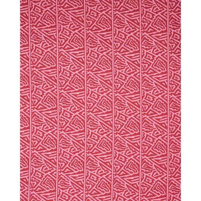 Schumacher 180322 Jagged Maze Pink fabric swatch