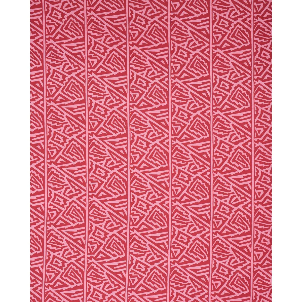 Schumacher 180322 Jagged Maze Pink fabric swatch
