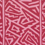Schumacher 180322 Jagged Maze Pink fabric swatch