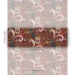 Schumacher 85492 Jaipur Fantaisie Aubergine fabric swatch
