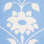 Schumacher 180681 Jaipur Mughal Flower Cornflower Blue fabric swatch