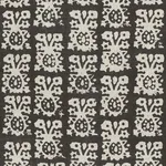 Schumacher 174630 Jakarta Linen Print Graphite fabric swatch