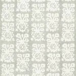 Schumacher 174632 Jakarta Linen Print Slate fabric swatch