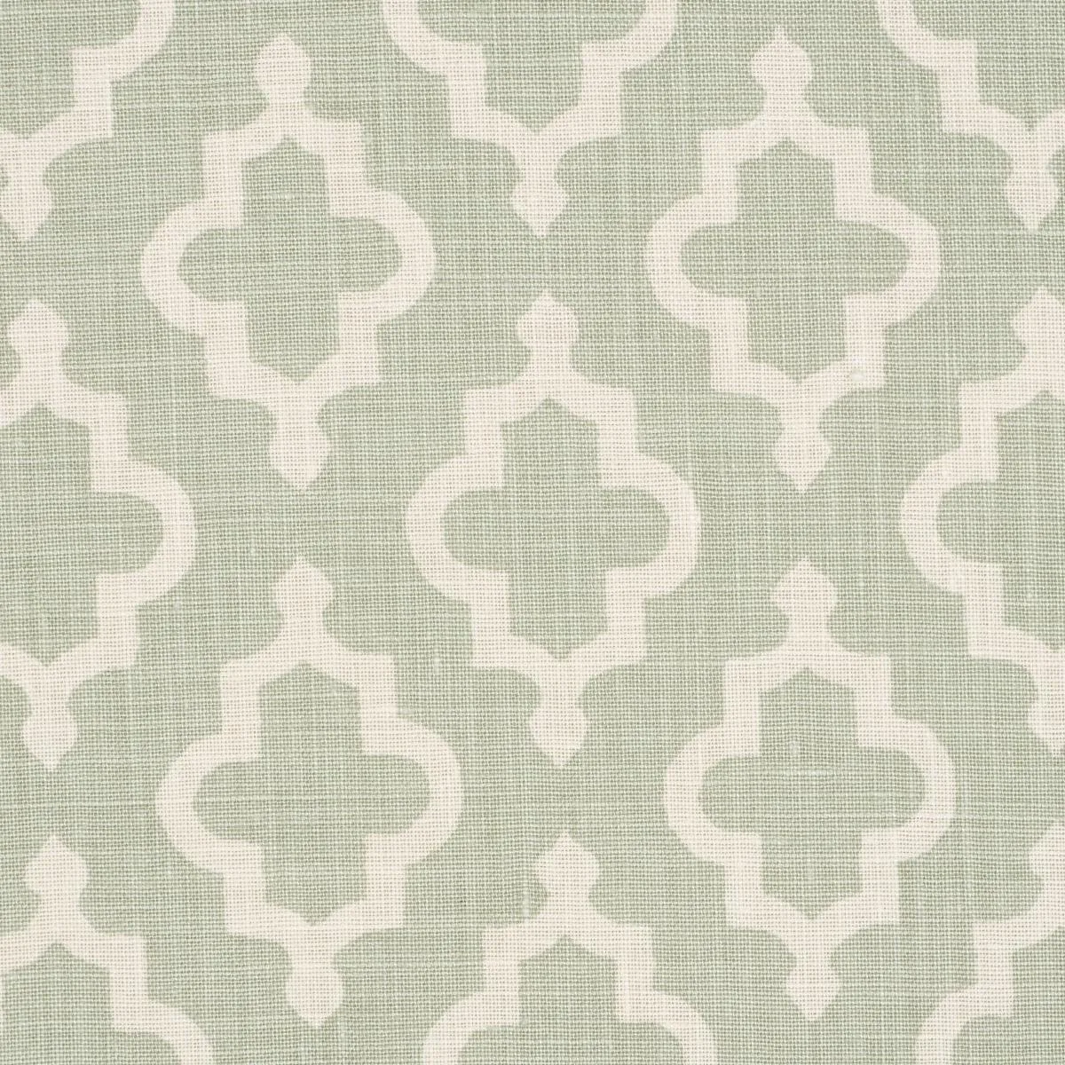 Schumacher 178435 Jake Celadon fabric swatch