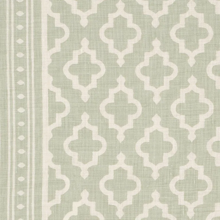 Schumacher 178435 Jake Celadon fabric swatch
